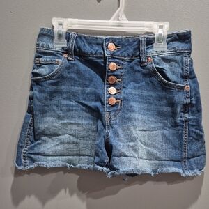 Denim Button-Fly Women's Shorts